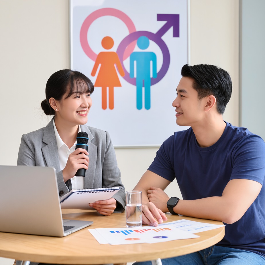 媒體再製性別刻板 這句在問什麼？ 指新聞、戲劇、廣告、綜藝、動漫、短影音與社群平台，如何不斷重複同一套性別角色： 男人：理性、強壯、賺錢養家、不會哭。 女人：溫柔、照顧型、愛漂亮、情緒化。 LGB